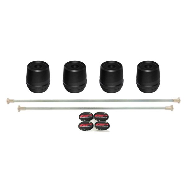 Set protecție cadru ax față-spate slider roată (negru) - Yamaha YZF R25 / YZF R3 2015-2023 de la GP Kompozit