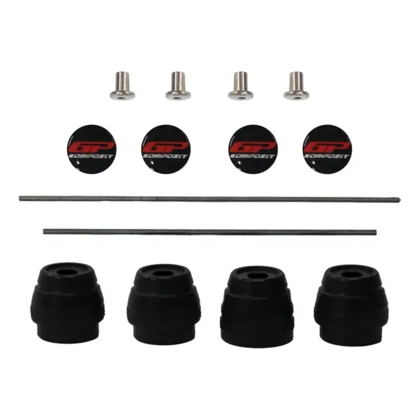 Set protecție cadru ax față-spate slider roată (negru) - Yamaha MT-07 2014-2023 de la GP Kompozit