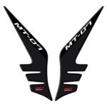 Set protecție laterală rezervor (neagră-carbon) - Yamaha MT-07 2014-2017