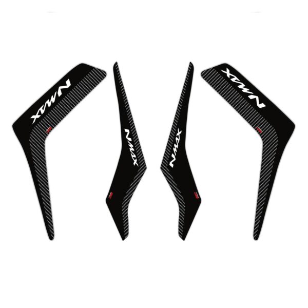 Set protecție laterală rezervor (neagră-carbon) - Yamaha NMAX 125 / NMAX 155 2015-2020 de la GP Kompozit