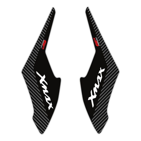 Set protecție laterală rezervor (neagră-carbon) - Yamaha XMAX 2018-2022 de la GP Kompozit