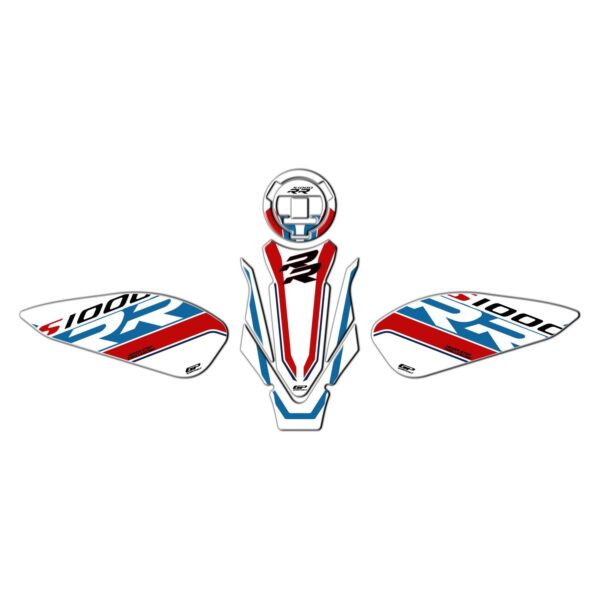 Set protecție rezervor (alb) - BMW S 1000 RR 2019-2024 de la GP Kompozit