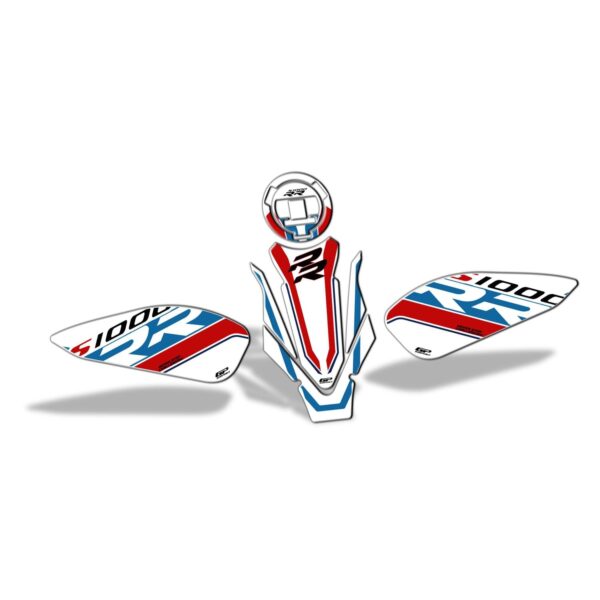 Set protecție rezervor (alb) - BMW S 1000 RR 2019-2024 de la GP Kompozit