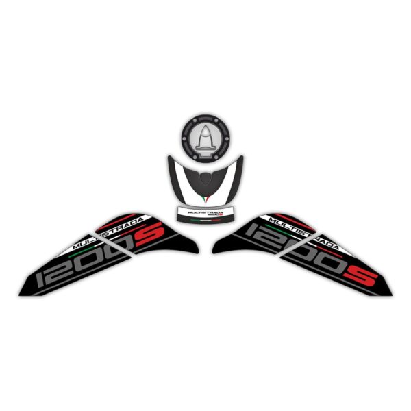 Set protecție rezervor (alb) - Ducati Multistrada 1200 S 2015-2018 de la GP Kompozit