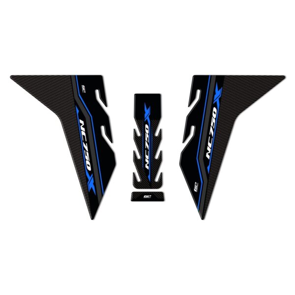 Set protecție rezervor (albastru) - Honda NC 750X 2021-2024 de la GP Kompozit