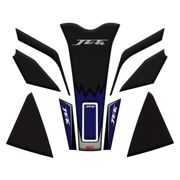 Set protecție rezervor (albastru) - SYM Jet 14 2017-2024 de la GP Kompozit