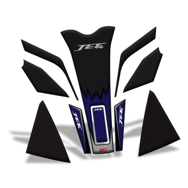 Set protecție rezervor (albastru) - SYM Jet 14 2017-2024 de la GP Kompozit