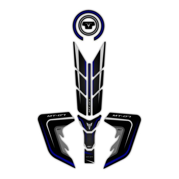 Set protecție rezervor (albastru) - Yamaha MT-07 2018-2020 de la GP Kompozit