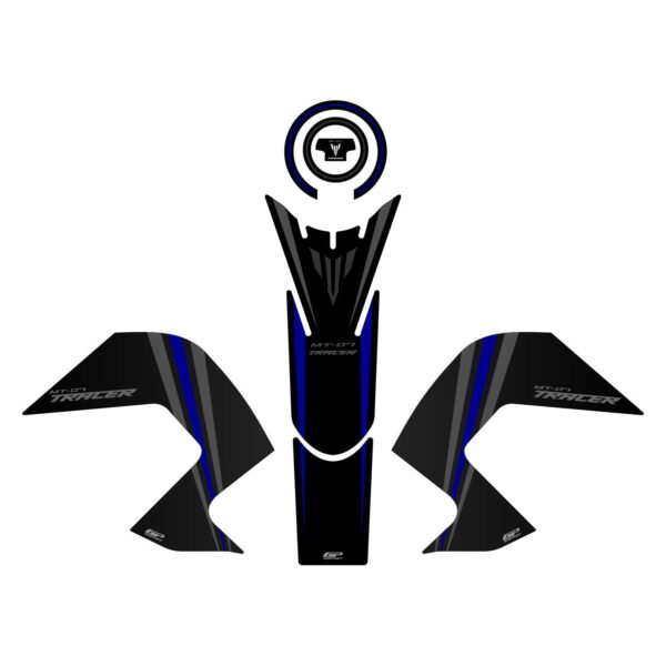 Set protecție rezervor (albastru) - Yamaha MT-07 Tracer 2016-2019 de la GP Kompozit