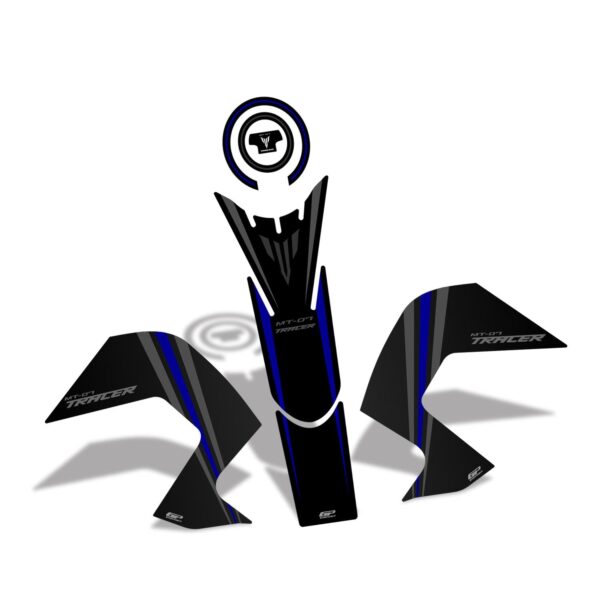 Set protecție rezervor (albastru) - Yamaha MT-07 Tracer 2016-2019 de la GP Kompozit