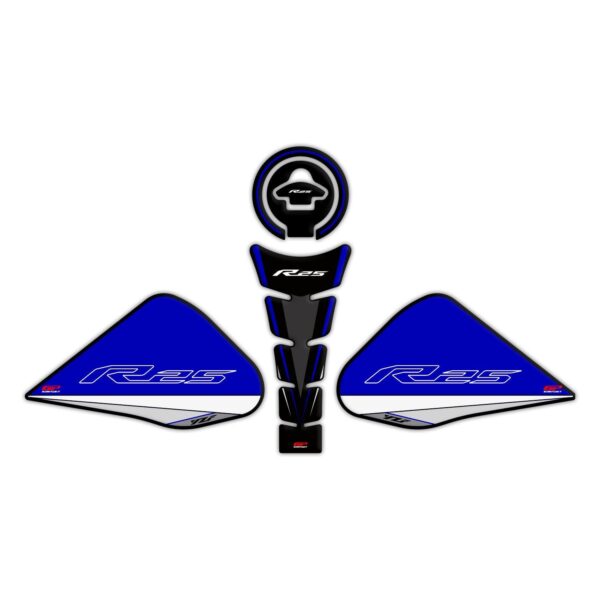 Set protecție rezervor (albastru) - Yamaha YZF R25 2015-2018 de la GP Kompozit