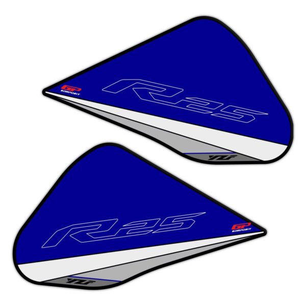 Set protecție rezervor (albastru) - Yamaha YZF R25 2015-2018 de la GP Kompozit