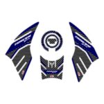 Set protecție rezervor (albastru)-carbon - Yamaha MT-09 Tracer 2015-2020