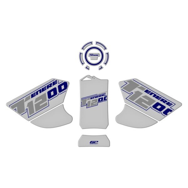 Set protecție rezervor (albastru)-gri - Yamaha Tenere 1200 2011-2020 de la GP Kompozit