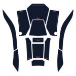 Set protecție rezervor (albastru) marin - Honda Forza 750 / NSS750 2021-2023