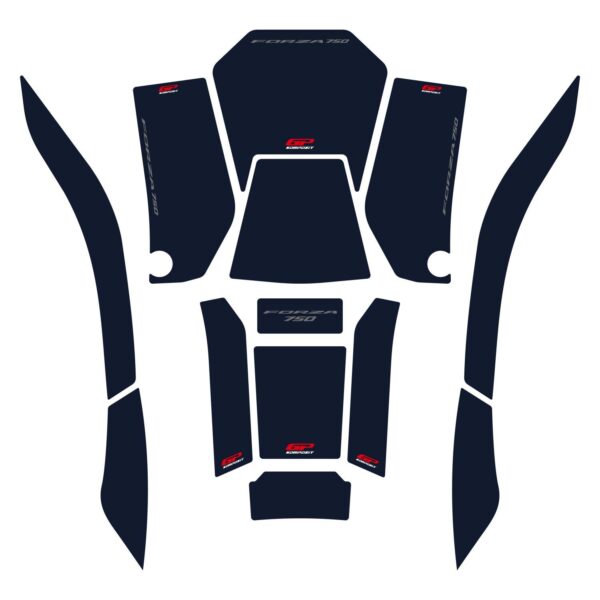 Set protecție rezervor (albastru) marin - Honda Forza 750 / NSS750 2021-2023 de la GP Kompozit