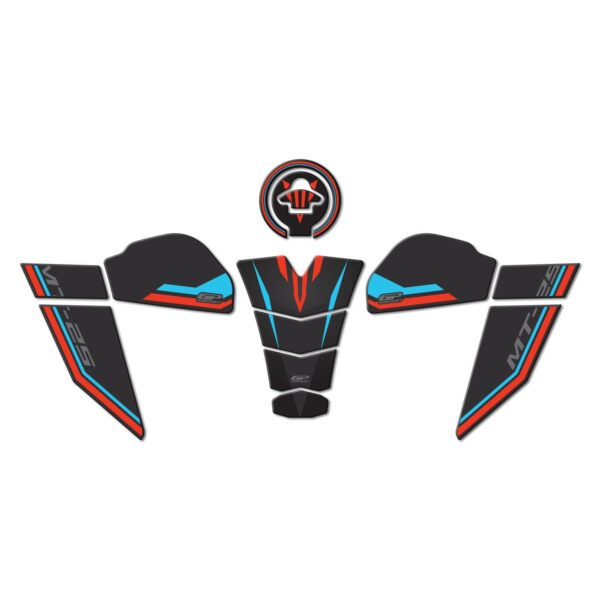 Set protecție rezervor (albastru)-roșu - Yamaha MT-25 2020-2024 de la GP Kompozit
