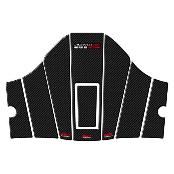 Set protecție rezervor carbon - Honda Activa 2023-2024 de la GP Kompozit