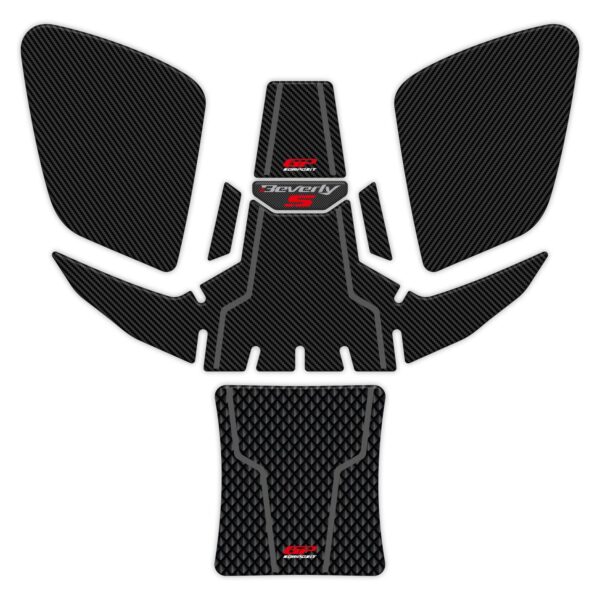 Set protecție rezervor carbon - Piaggio Beverly S 400 2021-2023 de la GP Kompozit