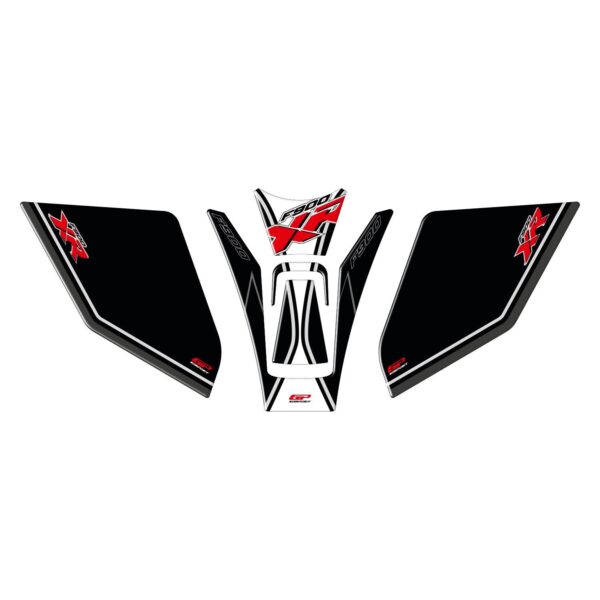 Set protecție rezervor cu dungi alb-negru - BMW F 900 XR 2021-2023 de la GP Kompozit