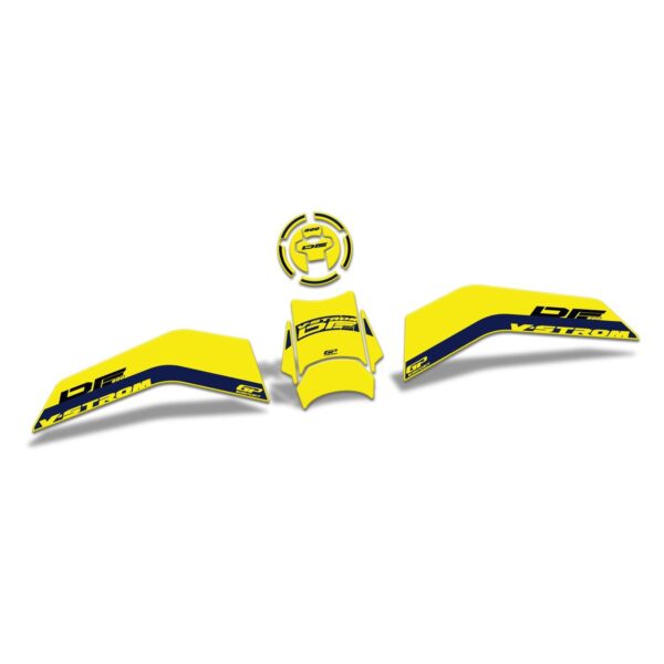 Set protecție rezervor (galben) - Suzuki V-Strom 800DE 2023-2024 de la GP Kompozit