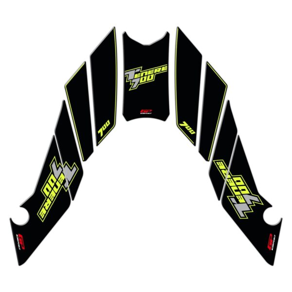 Set protecție rezervor (galben) - Yamaha Tenere 700 XTZ690 2019-2023 de la GP Kompozit