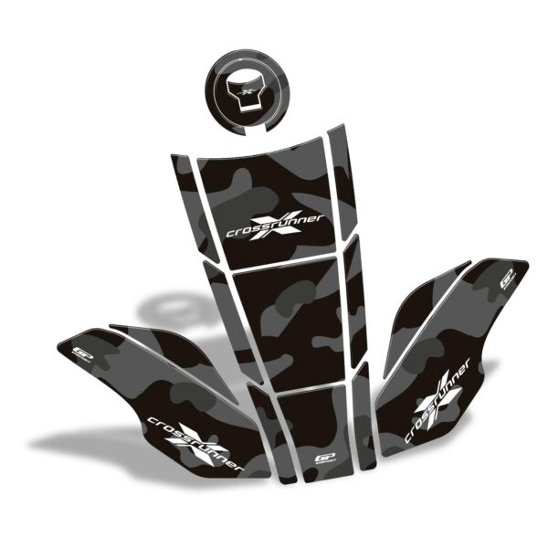 Set protecție rezervor (gri) - Honda VFR 800X Crossrunner 2015-2021 de la GP Kompozit