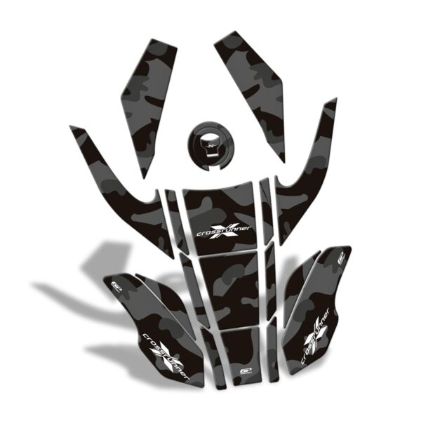 Set protecție rezervor (gri) - Honda VFR 800X Crossrunner 2015-2021 de la GP Kompozit