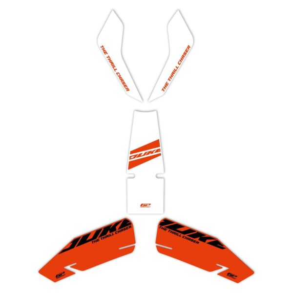 Set protecție rezervor (alb) - KTM 125 Duke / 200 Duke / 250 Duke / 390 Duke 2024 de la GP Kompozit