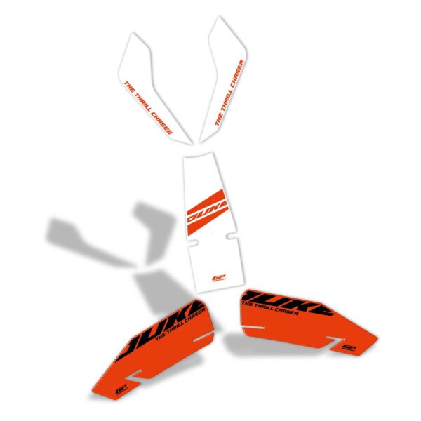Set protecție rezervor (alb) - KTM 125 Duke / 200 Duke / 250 Duke / 390 Duke 2024 de la GP Kompozit