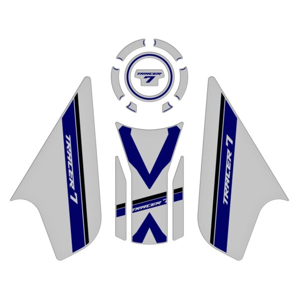 Set protecție rezervor (gri) - Yamaha MT-07 Tracer 2020-2024 de la GP Kompozit