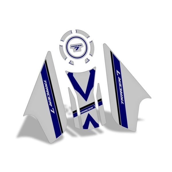 Set protecție rezervor (gri) - Yamaha MT-07 Tracer 2020-2024 de la GP Kompozit