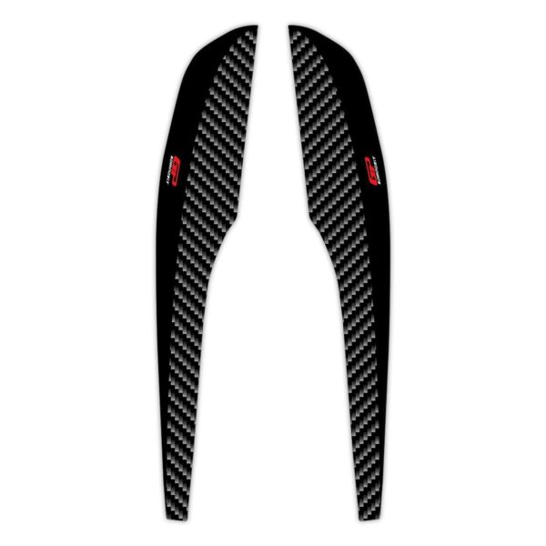 Set protecție rezervor laterală (neagră) - Honda PCX 125 / PCX 150 2018-2020 de la GP Kompozit