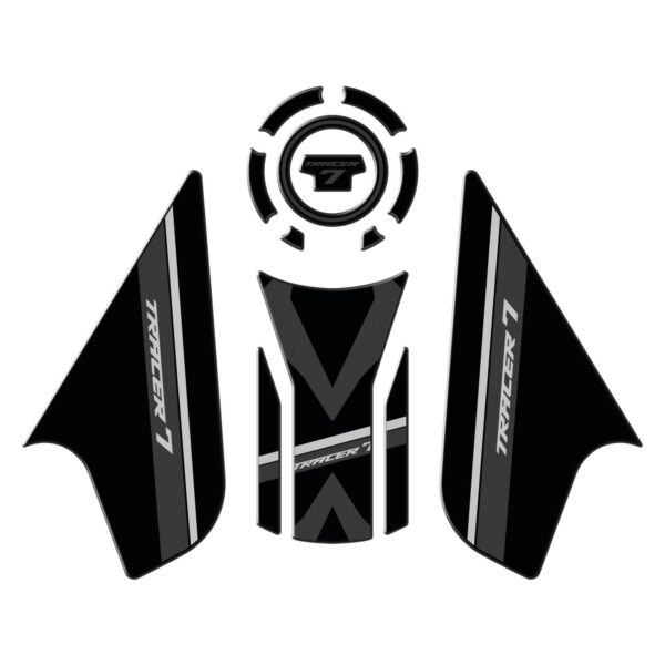 Set protecție rezervor (neagră) - Yamaha MT-07 Tracer 2020-2024 de la GP Kompozit