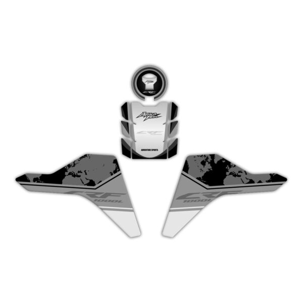 Set protecție rezervor (negru) - Honda Africa Twin CRF1000L 2018-2019 de la GP Kompozit