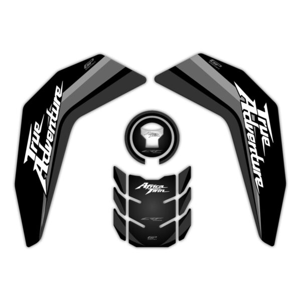 Set protecție rezervor (negru) - Honda Africa Twin CRF1000L Adventure 2016-2019 de la GP Kompozit