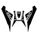 Set protecție rezervor (negru) - RKS Blade 250 2023-2024