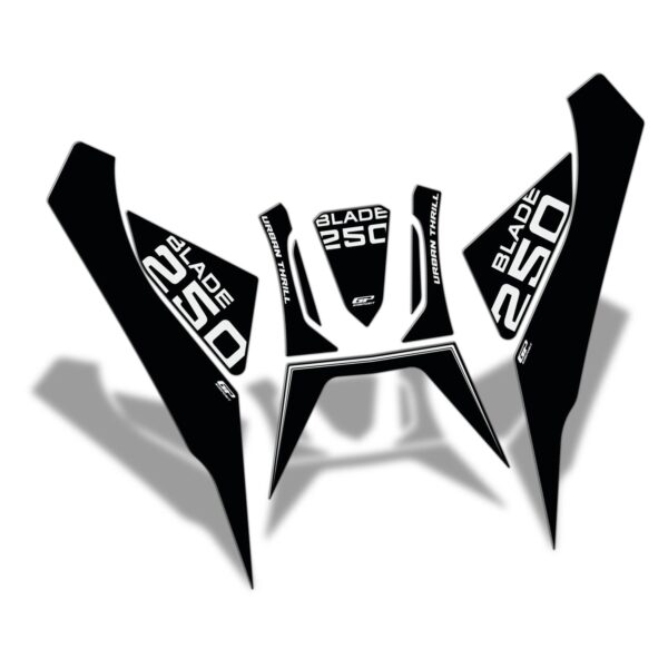 Set protecție rezervor (negru) - RKS Blade 250 2023-2024 de la GP Kompozit