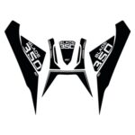 Set protecție rezervor (negru) - RKS Blade 350 2023-2024