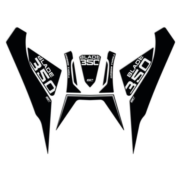 Set protecție rezervor (negru) - RKS Blade 350 2023-2024 de la GP Kompozit