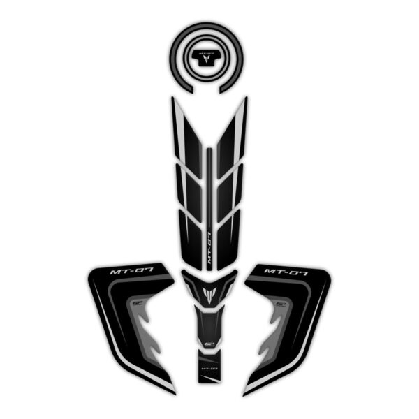 Set protecție rezervor (negru) - Yamaha MT-07 2018-2020 de la GP Kompozit