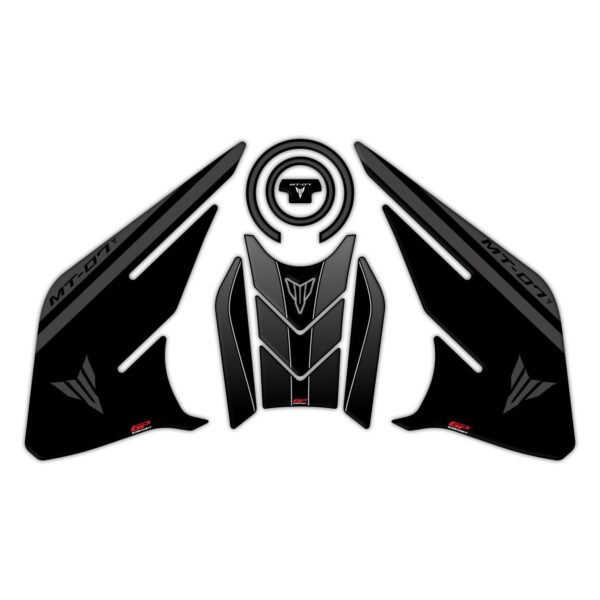 Set protecție rezervor (negru) - Yamaha MT-07 2021-2023 de la GP Kompozit