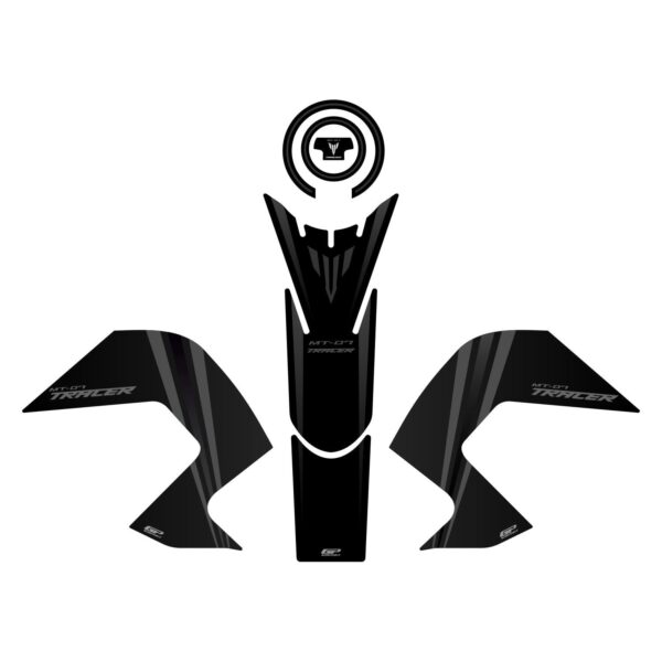 Set protecție rezervor (negru) - Yamaha MT-07 Tracer 2016-2019 de la GP Kompozit