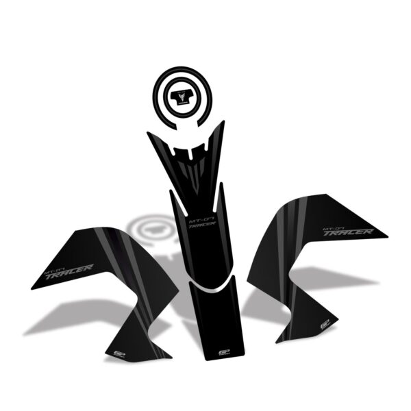 Set protecție rezervor (negru) - Yamaha MT-07 Tracer 2016-2019 de la GP Kompozit
