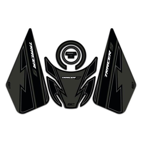 Set protecție rezervor (negru) - Yamaha MT-09 Tracer 2021-2024 de la GP Kompozit