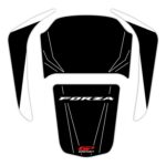 Set protecție rezervor (negru)-alb - Honda Forza 250 / Forza 300 / Forza 350 / NSS300 / NSS350 2018-2024