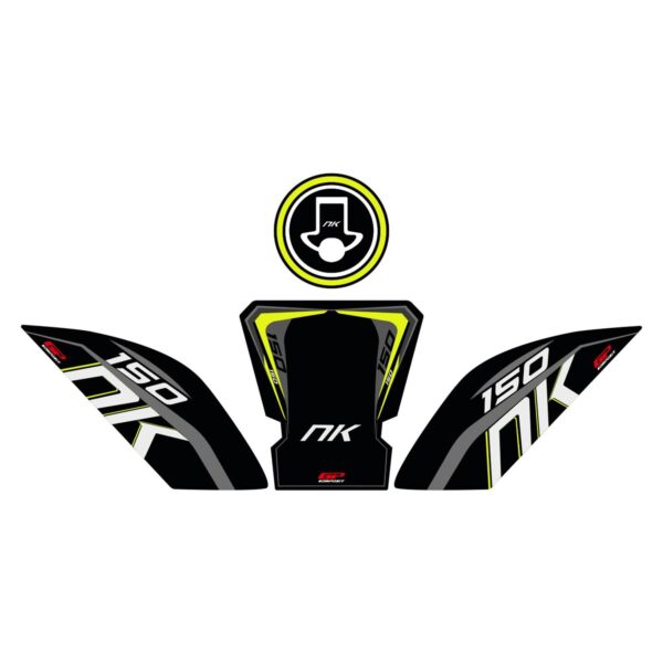 Set protecție rezervor (negru)-galben - CFMOTO 150 NK 2016-2022 de la GP Kompozit