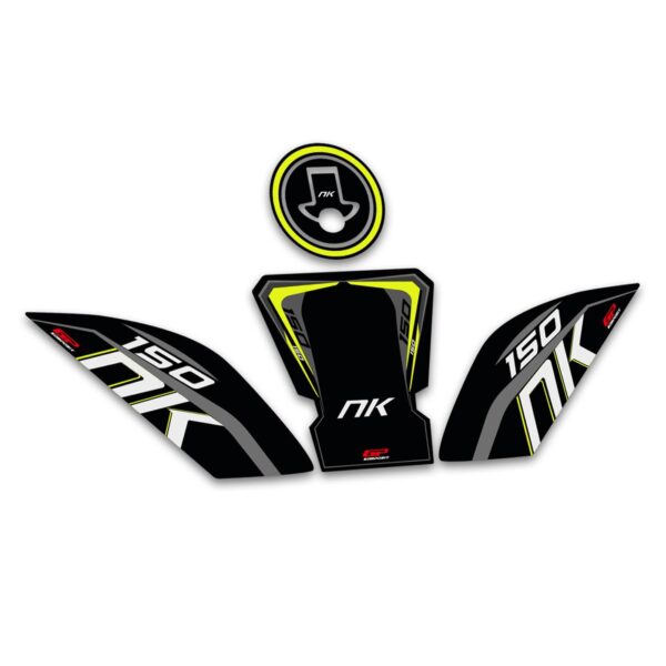Set protecție rezervor (negru)-galben - CFMOTO 150 NK 2016-2022 de la GP Kompozit