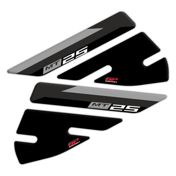 Set protecție rezervor (negru)-gri - Yamaha MT-25 2015-2019 de la GP Kompozit