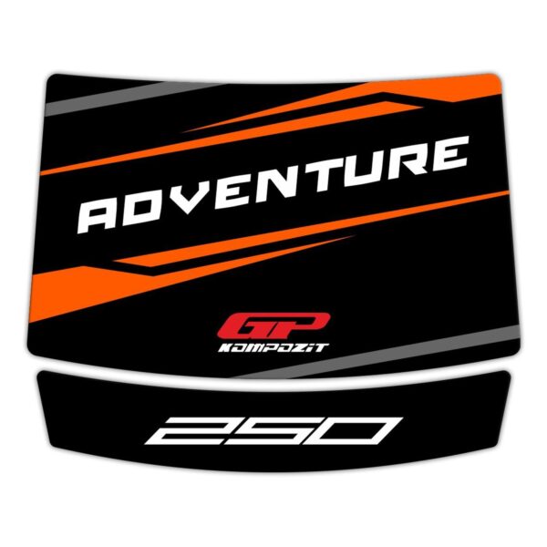 Set protecție rezervor (negru)-portocaliu - KTM 250 Adventure 2020-2024 de la GP Kompozit